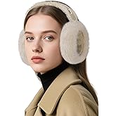 VEKDA Ear Muffs for Winter Women Fuzzy Ear Warmers Foldable Cute Earmuffs