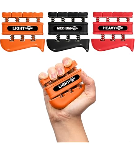 稀少 finger weights フィンガーウェイト　クリアゴールド Finger Weights Flex - Set of 5 For Athletes Baseball Football