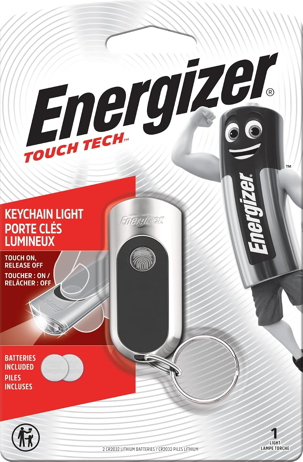 Energizer 2CR2032 Torch Key Ring One Size