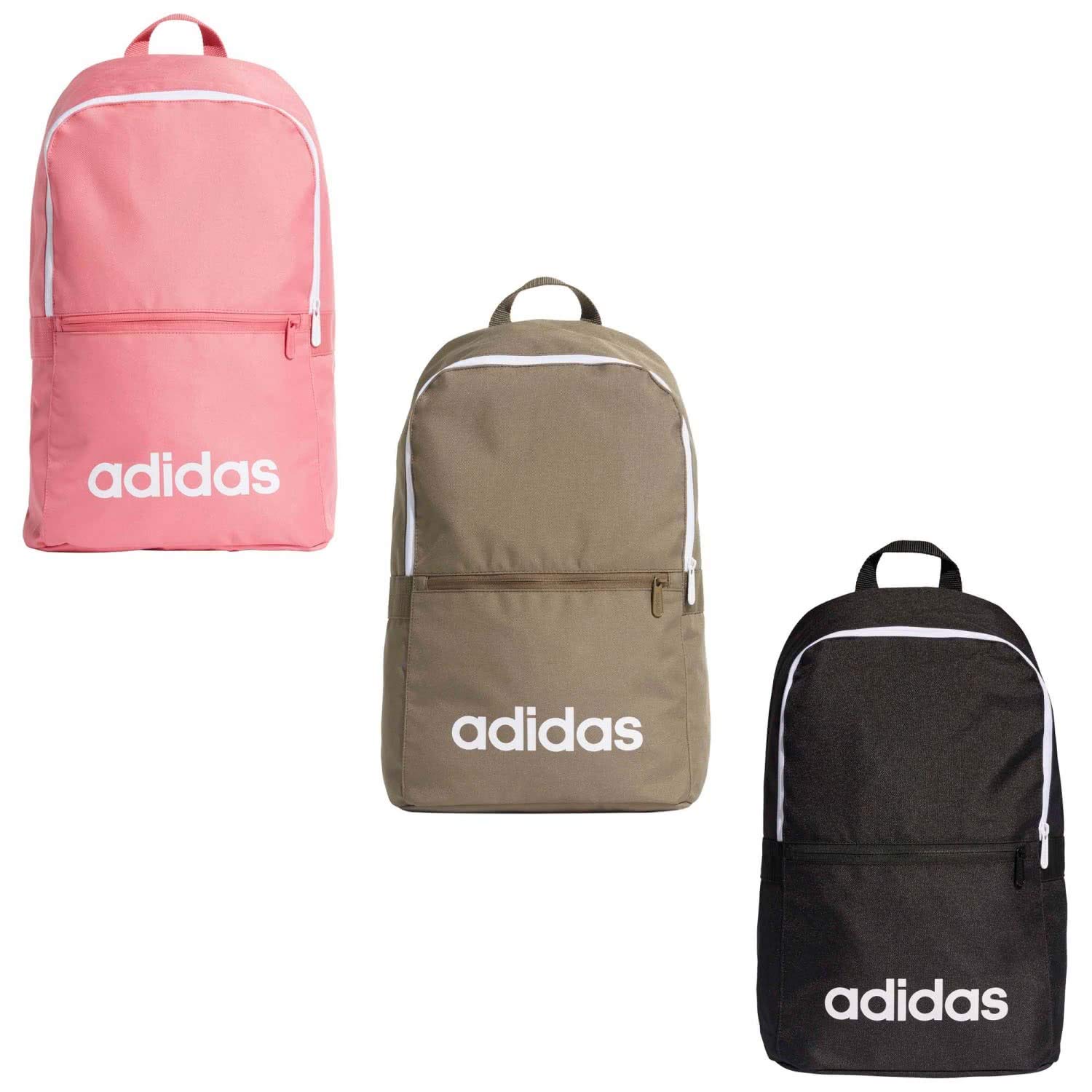 Adidas Linear Classic Daily Backpack - Active Maroon/White/White, One Size