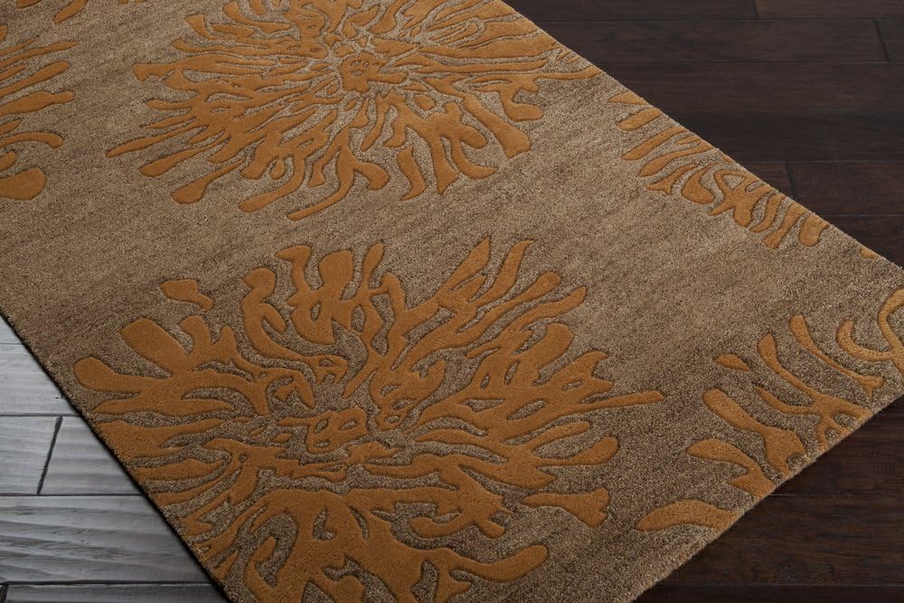 Amazon Com Surya Bombay Bst 495 Area Rug Sand Brown Burnt Orange Kitchen Dining