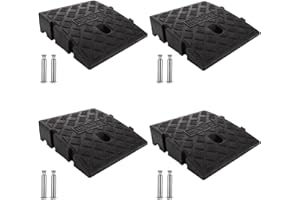 QTLCOHD 4 Pack Curb Ramps 2" Rise Height Heavy Duty Driveway Curb Ramp Portable Threshold Ramps Track Ramps Small Step Ramps 