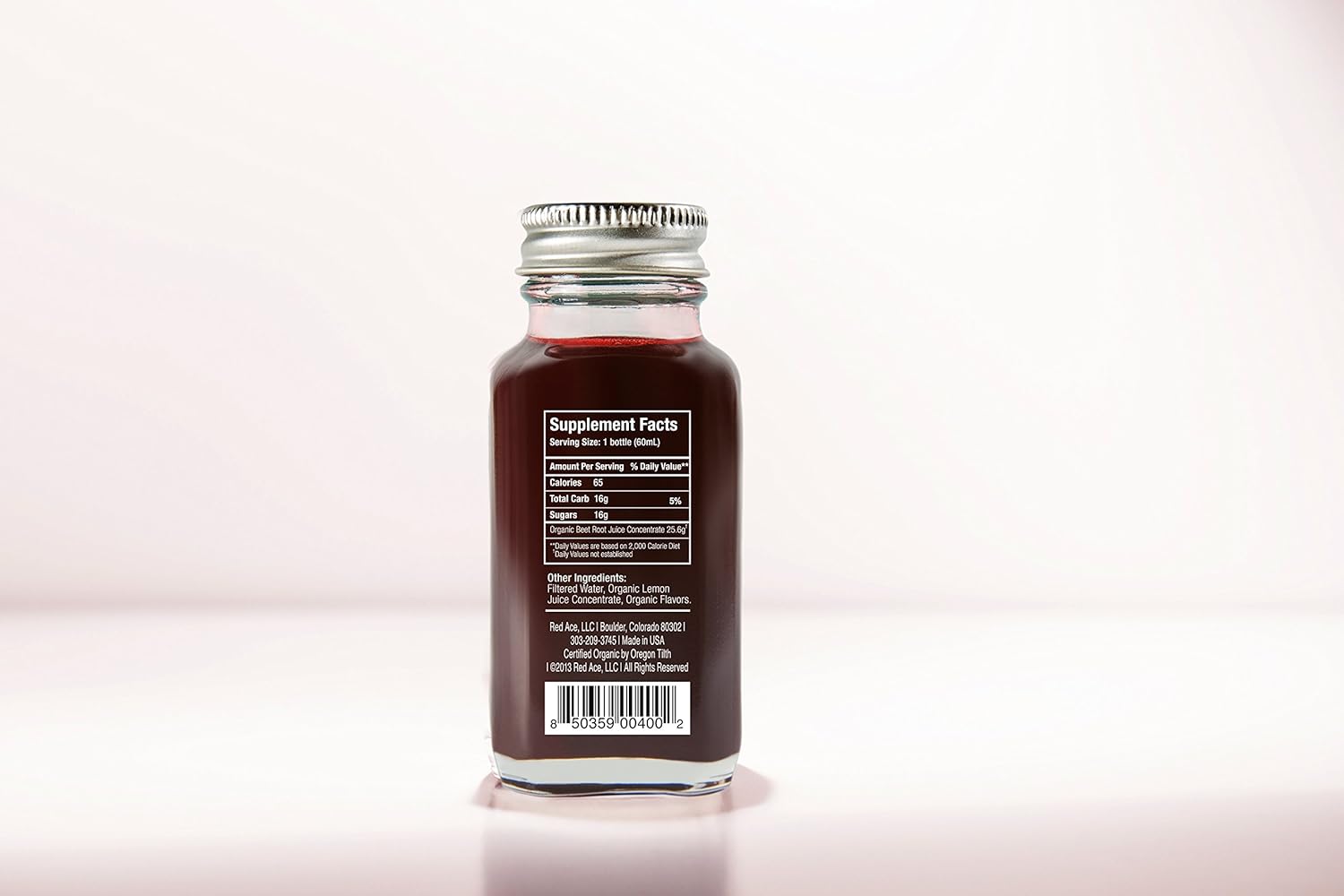 Red Ace-100% Organic Beet Performance Juice Shot Supplement, 3 Beets Packed into Each Bottle, no Sugar Added, Non GMO, Two Pack: Health & Personal Care