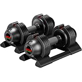 Adjustable Dumbbell Set 22lbs pair adjustable dumbbell- Perfect for Strength Training and Fitness Workouts