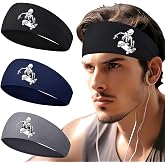 Sports Headbands for Men weat Bands Headbands Mens Head Bands for Women Workout Sweatbands