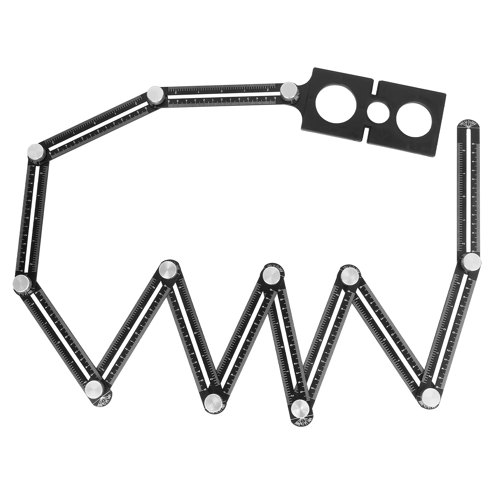 Multi Angle Measuring Ruler, Aluminum Alloy Angle Finder Template Tool, DIY Angle Measuring Ruler for Handymen, Construction Workers, Carpenters, Tilers, Craftsmen