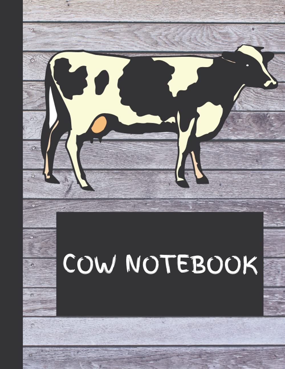 Cow Notebook: Premium 8.5" x 11" College Ruled Lined Paper Journal