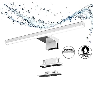 FFDCC Lámpara de Espejo Led, Madera Lámpara de Pared Lámpara De Espejo