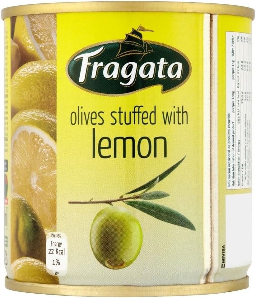 Fragata Spanish Olives Stuffed with Lemon (200g) - Pack of 6