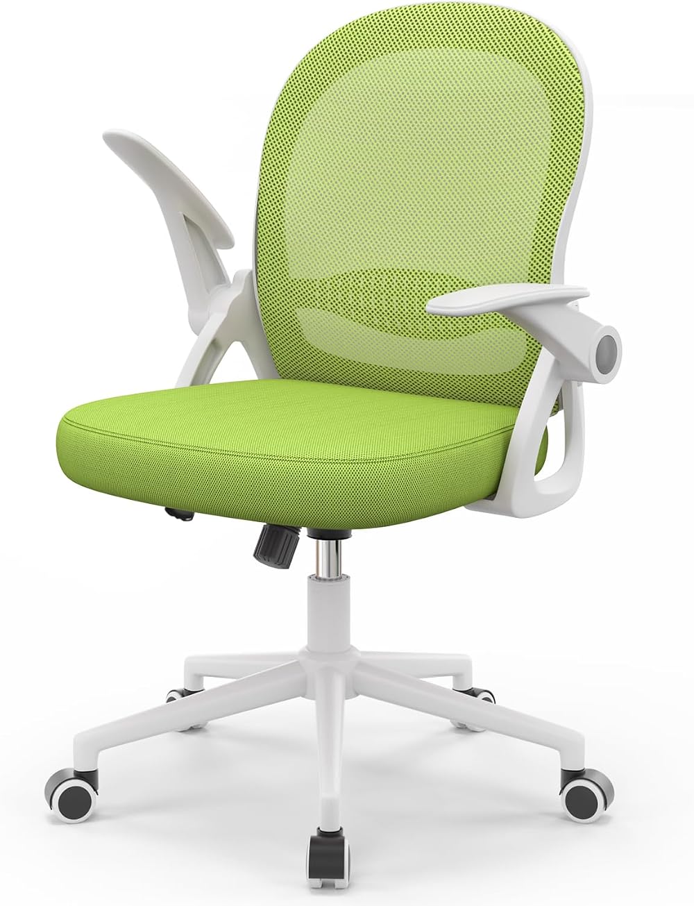 naspaluro Ergonomic Mesh Office Chair Green with Flip-Up Armrests & Lumbar