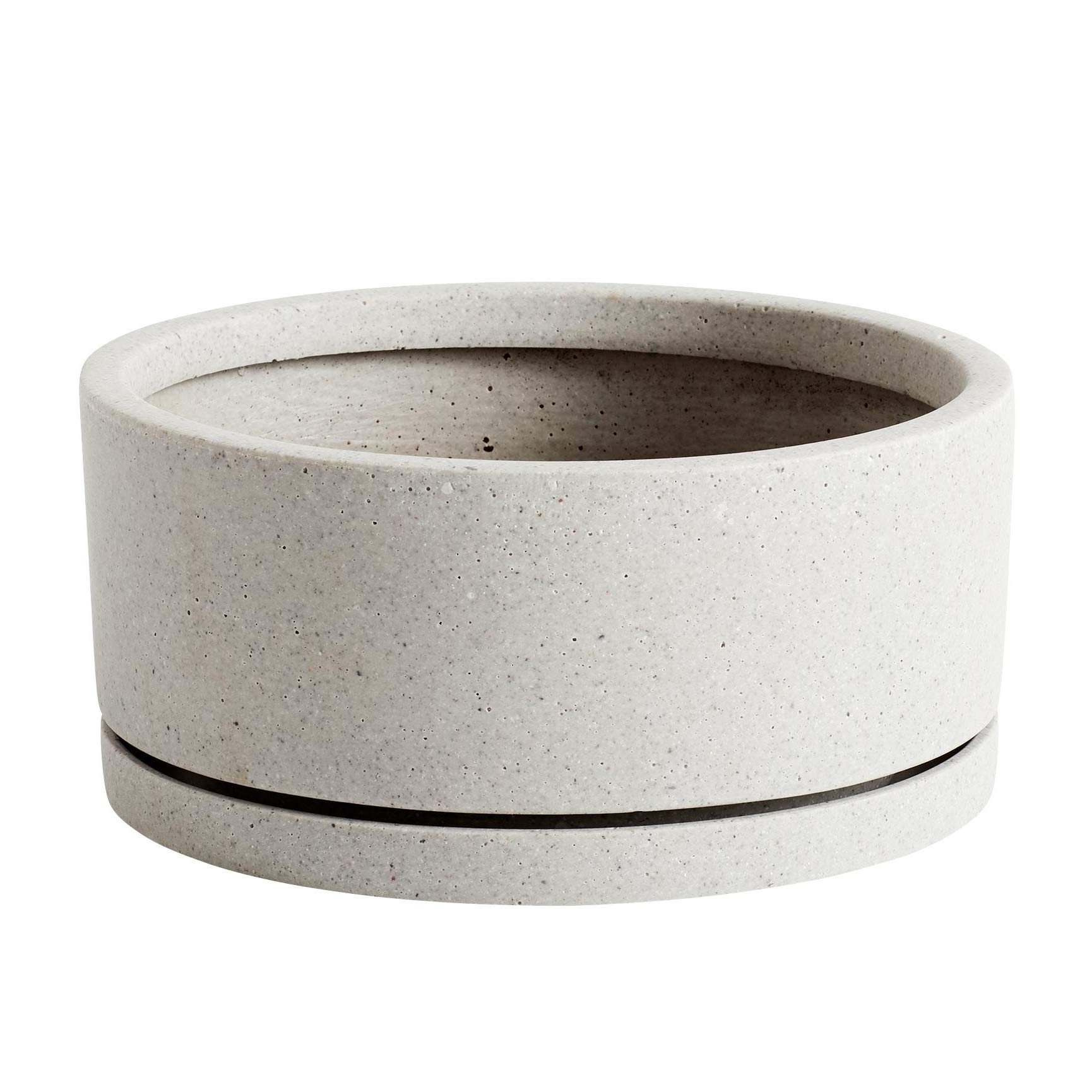 HAY Plant Pot, Grey/Polystone, Ø28cm