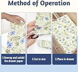 Linen Scented Drawer Liners - 6 Sheets for Wardrobe & Closet view 3