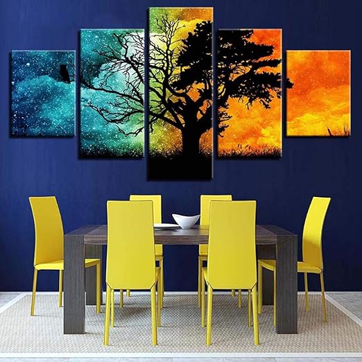 Koonng Pinturas Murales Paisaje Abstracto Decoracion Hogar Sala De