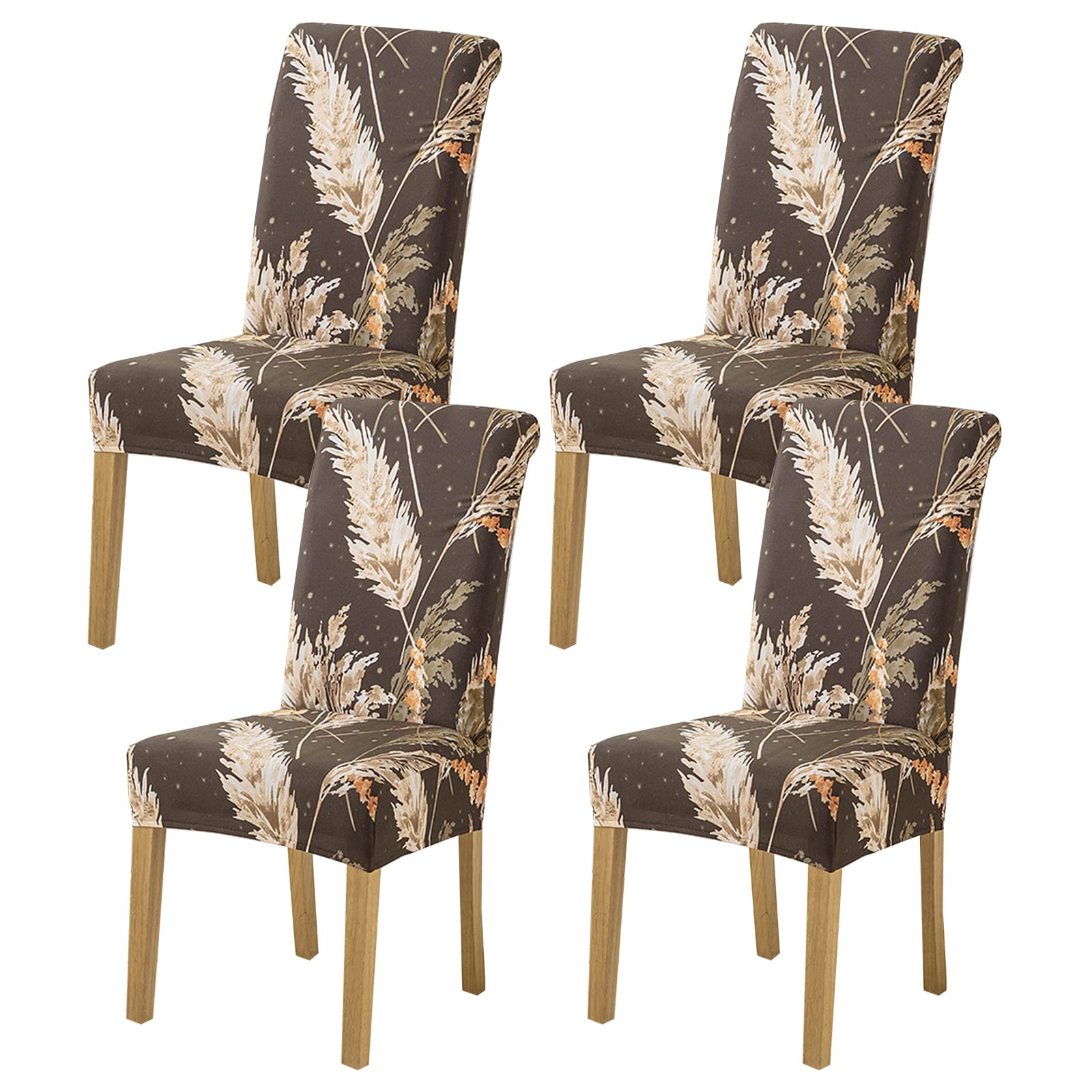 HZDHCLH Chair Covers Slipcovers 4/6 PCs Stretch Removable Washable Short Dining Chair Protector Cover Seat for Hotel,Dining Room,Ceremony (fly,4 PCS)