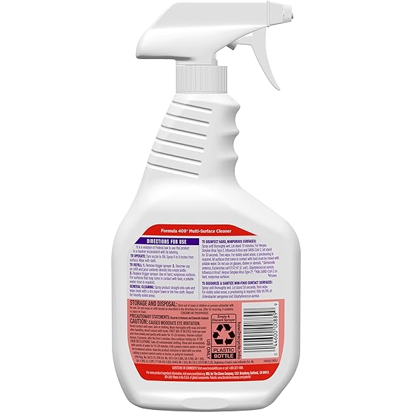 FORMULA 409 MULTI-SURFACE CLEANER, SPRAY BOTTLE, ORIGINAL, 32 FLUID OUNCES (PACKAGE MAY VARY)