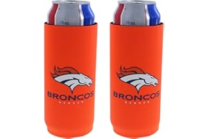 KOLDER Football Team Logo Tall Boy Can Holder Coozie Beverage Insulator - Fits 24oz - 25oz Cans (Denver (Broncos))