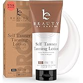 Tanning Lotion Self Tanner - USA Made with Natural and Organic Ingredients Non Toxic Sunless Browning Lotion, Best Gradual Tanner for Men and Women, Streak-Free Fake Tan, Fair to Medium