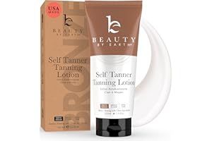 BEAUTY BY EARTH Tanning Lotion Self Tanner - With Natural and Organic Ingredients Non Toxic Sunless Browning Lotion - Best Gradual Tan Lotion for Men and Women, Fair to Medium