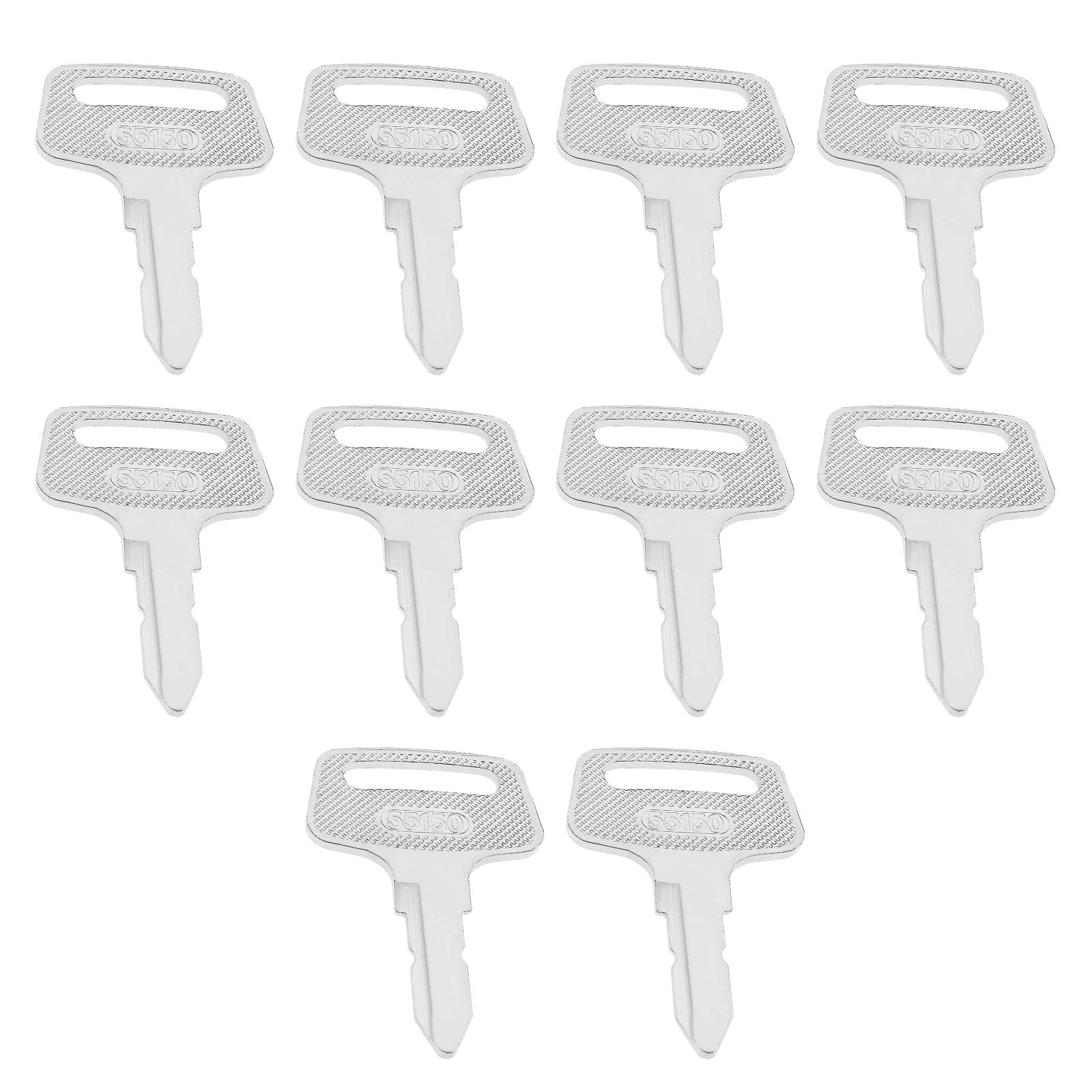 OTOTEC 10Pcs Ignition Switch Keys Replacement 37410-55150 Compatible with Kubota Tractor Compatible with BX1500 BX1800 BX1830 BX22 BX2200 BX2230 BX23 Models Ignition Switch Keys