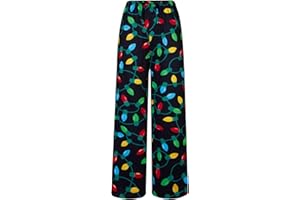 UNICOMIDEA Kid Christmas Pajamas Pants Loose Pyjama Jogger for Boy Girl 3D Xmas Bottoms 6-16 Years