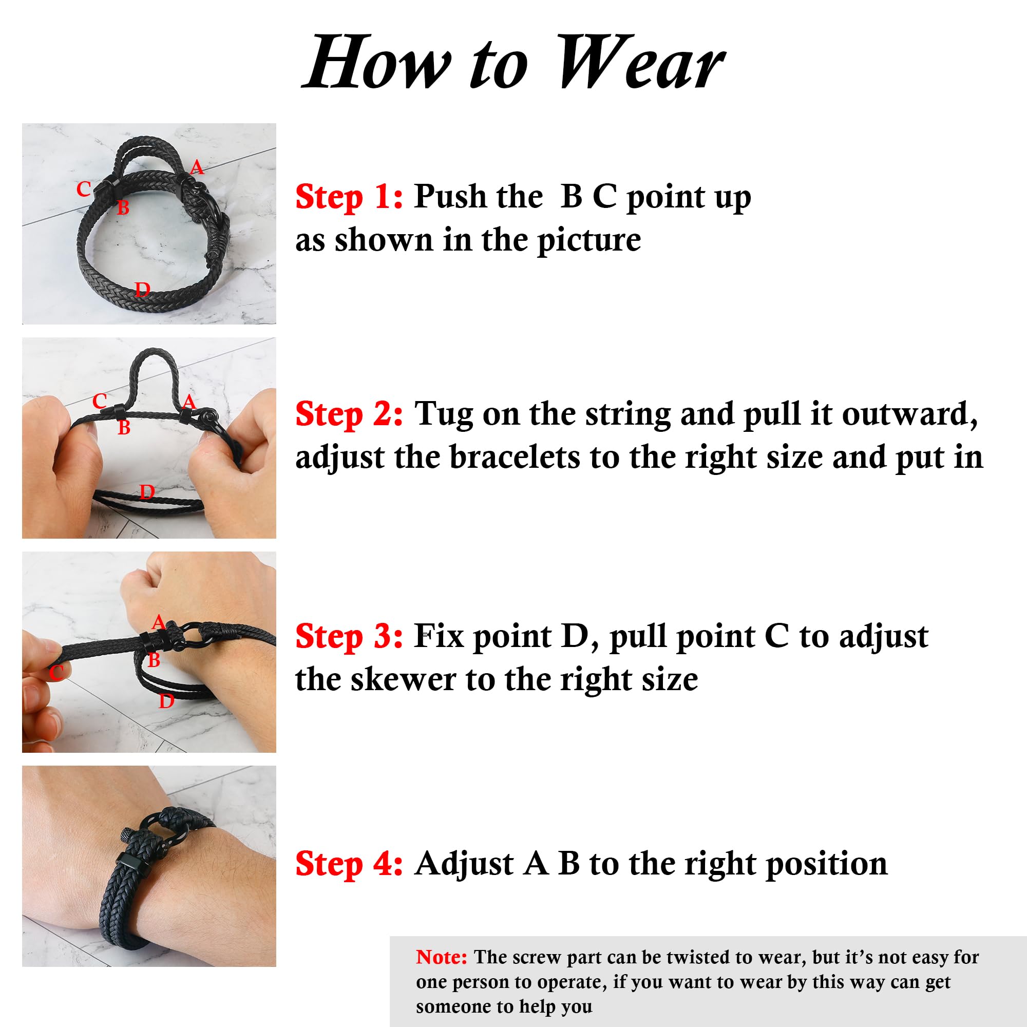 Sereney Christmas Gifts for Him Son Boys Bonus Dad Father Men Boyfriend Grandson Friend as Triple Protection ID Bracelets Birthday Gifts for 9 10 11 12 13 15 16 17 18 21 30 40 50 60 Year Old Men