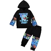 MIGU Toddler Boy Clothes Dinosaur Clothes For Boys Hoodie Sweatsuit + Dinosaur Pants 2PCS Boys Outfits Set