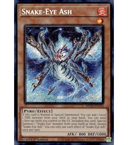 Snake-Eye Ash - AGOV-EN007 - Super Rare - 1st Edition...