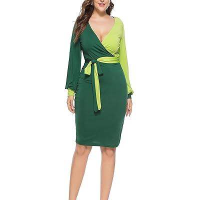 Womens Sexy Deep V-Neck Midi Bodycon Dresses Long Jamaica | Ubuy