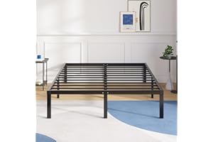 Avenco Metal Platform Bed Frame Full Size 14 Inch – Noise Free Quiet Design, Heavy Duty Steel Support, Under Bed Storage, Easy Assembly, No Box Spring Needed