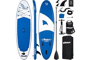 Quashley Inflatable Stand Up Paddle Board Ultra-Light Paddleboards 10ft-11ft Length and 32inch/34inch Wide Board for Beginners with All Premium SUP Accessories for Youth & Adults Yoga and Fishing