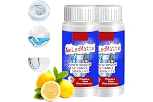 GRENBEN Powerful Pipe Dredging Agent, Meledmatte Pipeline Dredging Agent, Powerful Pipe Cleaner, Sink Drain Cleaner for Kitchen Toilet Pipeline Quick Cleaning Tool (2PCS)