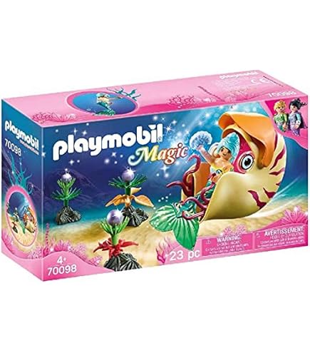 Amazon.com: Playmobil Mermaid with Sea Snail Gondola