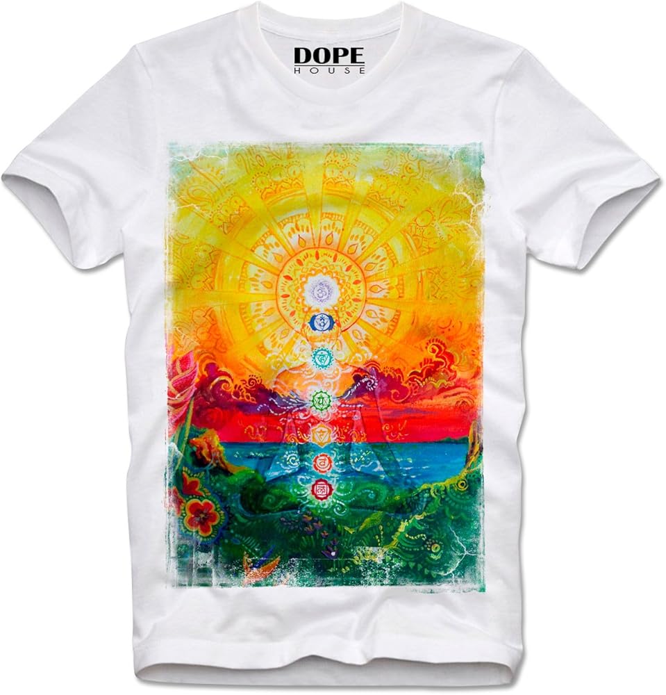 Dopehouse T-Shirt Camiseta Chakra Meditation Yoga Trippy LSD ...