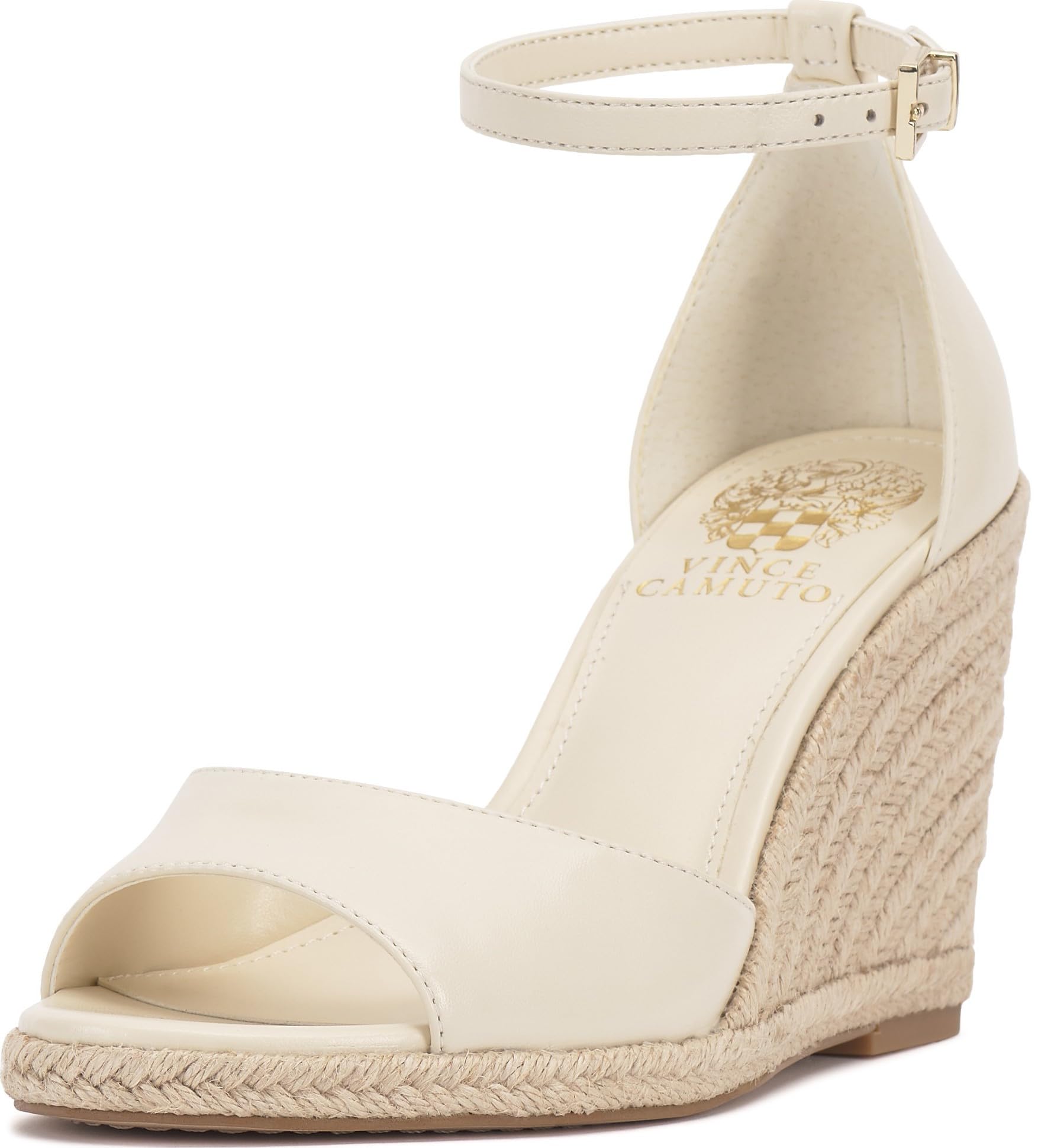 Vince Camuto Women’s Felyn Espadrille Wedge, Creamy White, 9