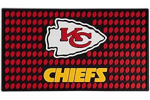 The Memory Company Officially Licensed NFL Bar Mat - Non-Slip Rubber Heavy-Duty, for Countertop & Home Bar, Large 19” x 11”