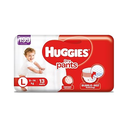 Huggies Dry Pants Large Size Diapers (13 Count)