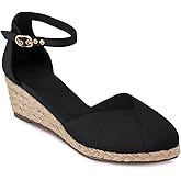Juliet Holy Womens Espadrilles Sandals Closed Toe Platform Ankle Strap Casual Summer Wedges