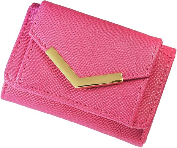 Amazon Co Jp Giselle ミニ財布 レディース 財布 三つ折り ミニウォレット コンパクト 小さい 薄型 小銭入れ カード入れ 3つ折り 花柄 無地 ピンク ジュエリー