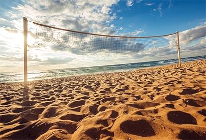 Amazoncom Csfoto 6x4ft Background For Beach Volleyball