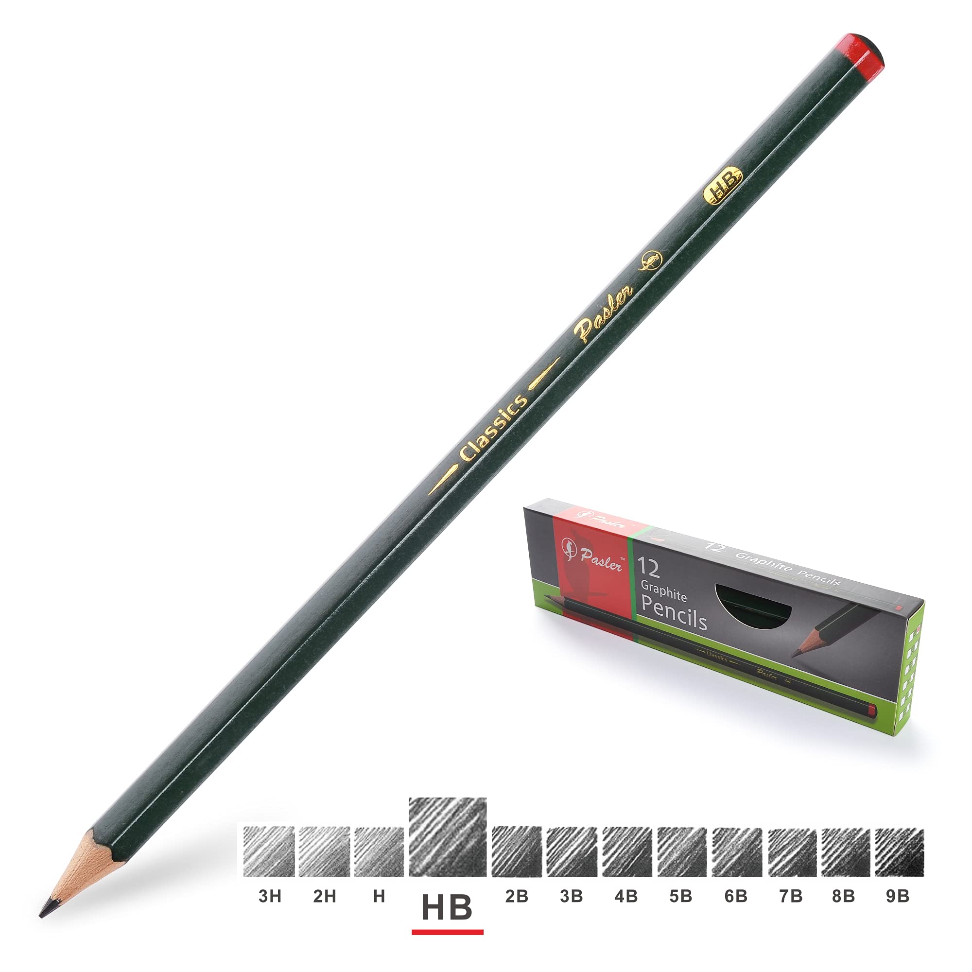 Pasler® Professional Graphic Sketching Drawing Pencils 12 Count (HB) — image 1