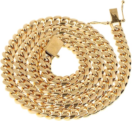 Amazon Harilla 男性用1ピースリンクチェーン 男の子 友達 夫のためのギフトアイデア 8mm 61cm ネックレス 通販