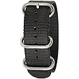 BERTUCCI DX3 B-183 Black 22mm Nylon Watch Band