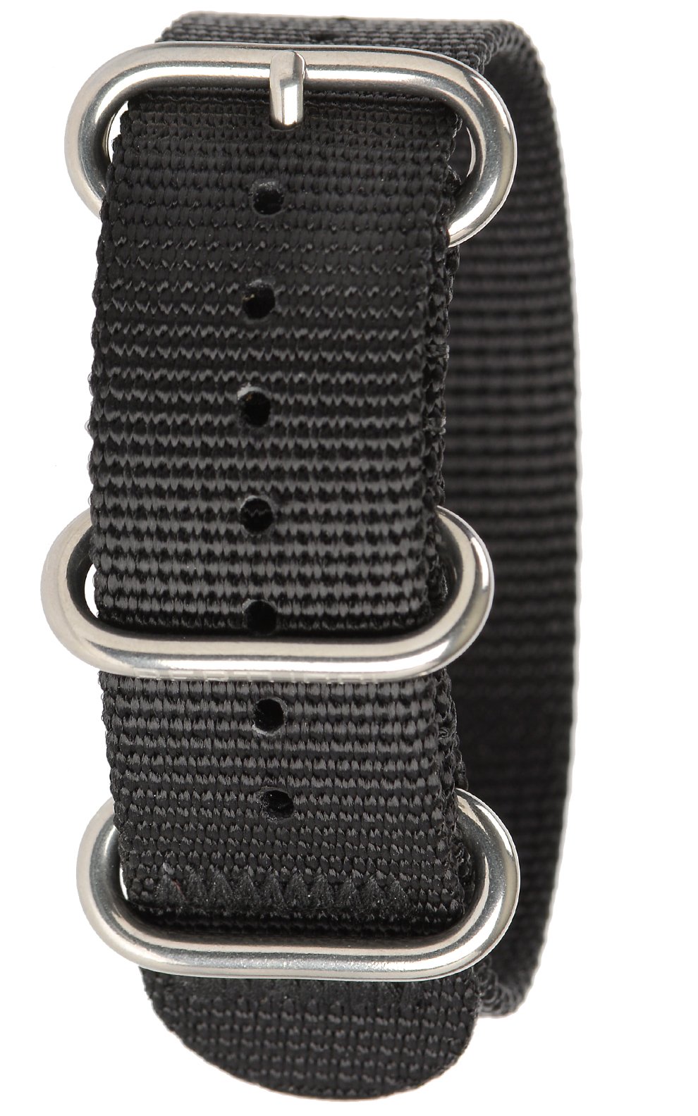 DX3 B-183 Black 22mm Nylon Watch Band