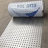 Bilaida Stainless Steel Perforated Sheet (SUS304), 0.01" Thickness, 15" Width, 39" Length, 0.3'' Aperture, 0.4'' Hole Pitch (