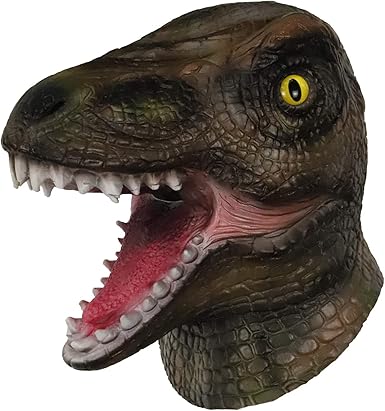 Amazon Com Mascara De Dinosaurio Mascara De Cabeza De Dinosaurio Para Halloween Fiesta De Latex Para Disfraz De Dinosaurio Talla Unica Verde Clothing