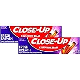 Close-Up Anti-Cavity Fluoride Toothpaste Freshening Gel with Ultra Cinnamon Flavor Blast, 4.0 oz, 2-Pack