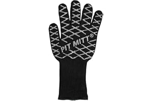 Charcoal Companion Ultimate Barbecue Pit Mitt Glove - For Grill or Oven - Measures 13" Long - CC5102.