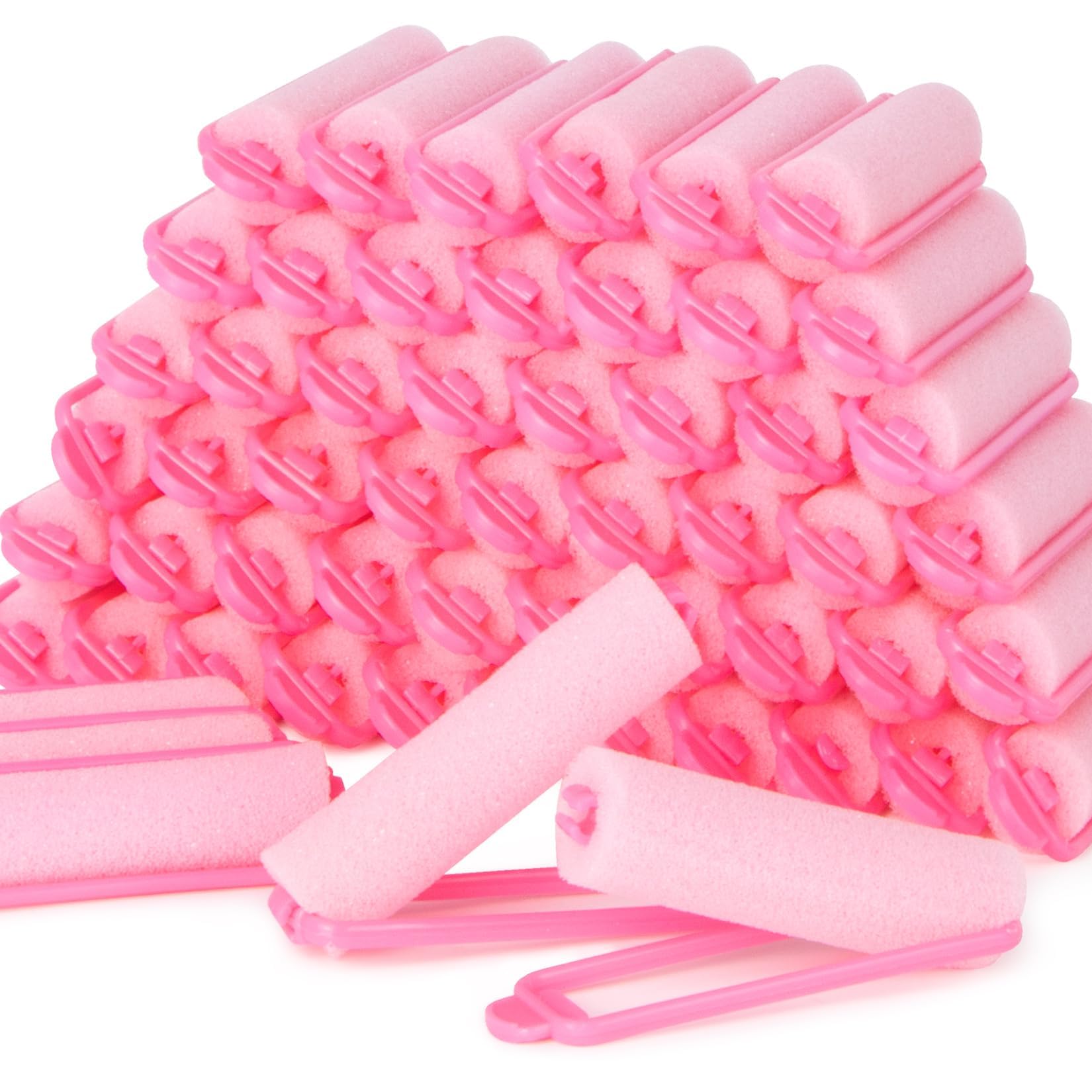Photo 1 of MAQIHAN 56PCS Foam Hair Rollers - 0.59 Inch Sponge Rollers for Heatless Hair Curler for Short/Long Hair Sleep rolos para cabello Small Sponge Curlers Soft Sleeping Thin Tight Curl Overnight rulos