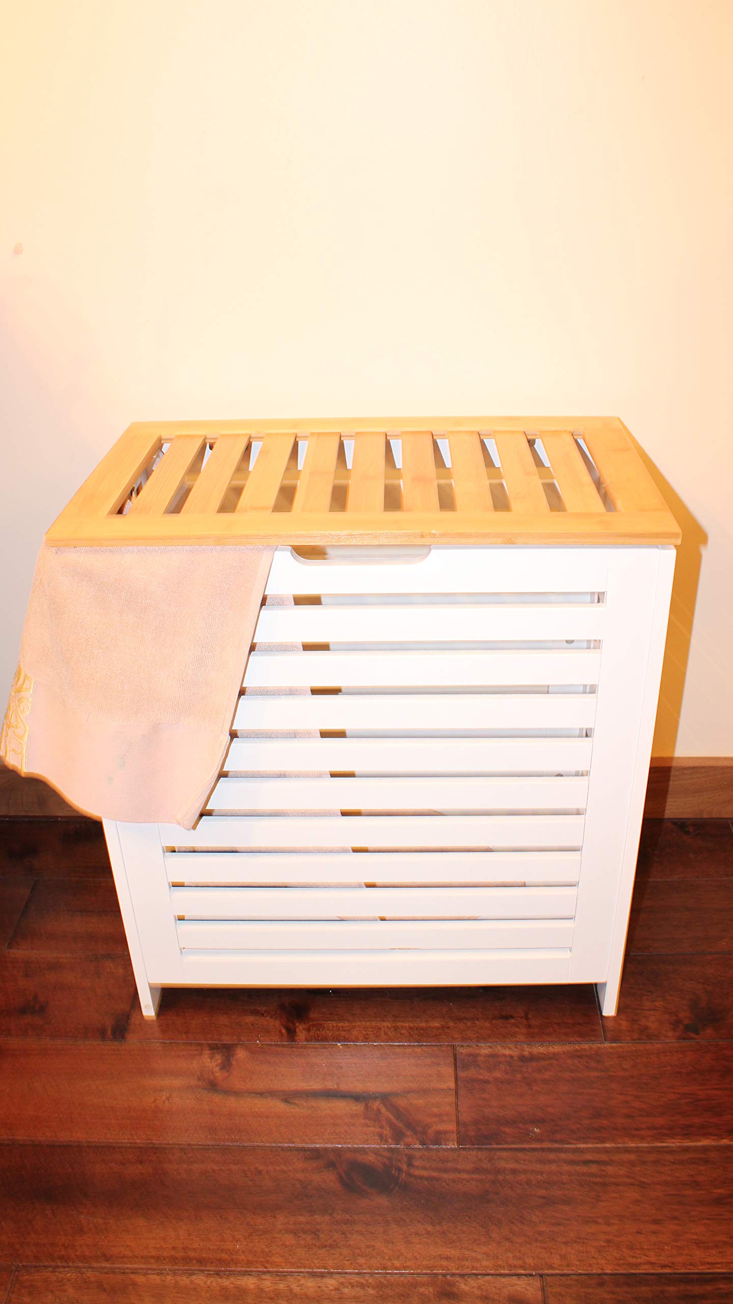 Large White Oak Wooden Laundry Clothes B Buy Online In Fiji At Desertcart