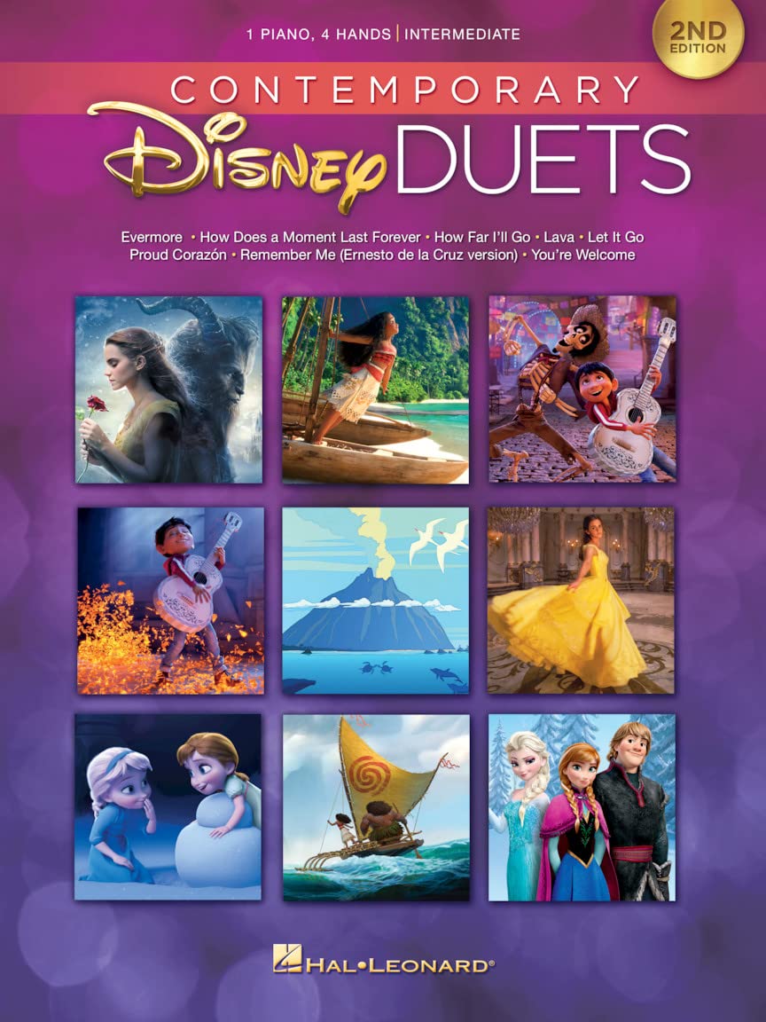 Contemporary Disney Duets - 2nd Edition. Piano 4 Hands.: 8 Great Disney Duets for 1 Piano, 4 Hands